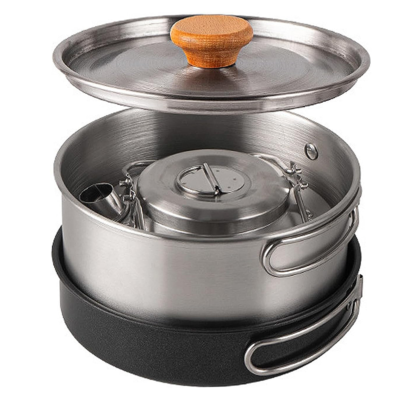 Juego de Utensilios de Cocina  - Camping Cooking Set With Kettle reseña y precio