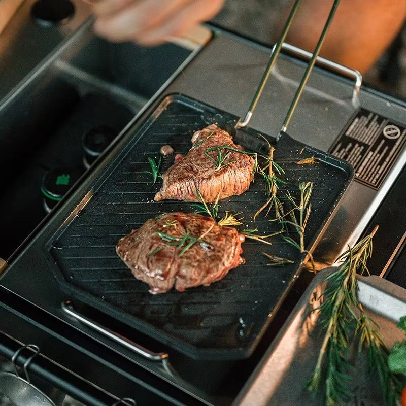 Plancha de Acero Inoxidable Cu - Camping Cooking Range reseña y precio