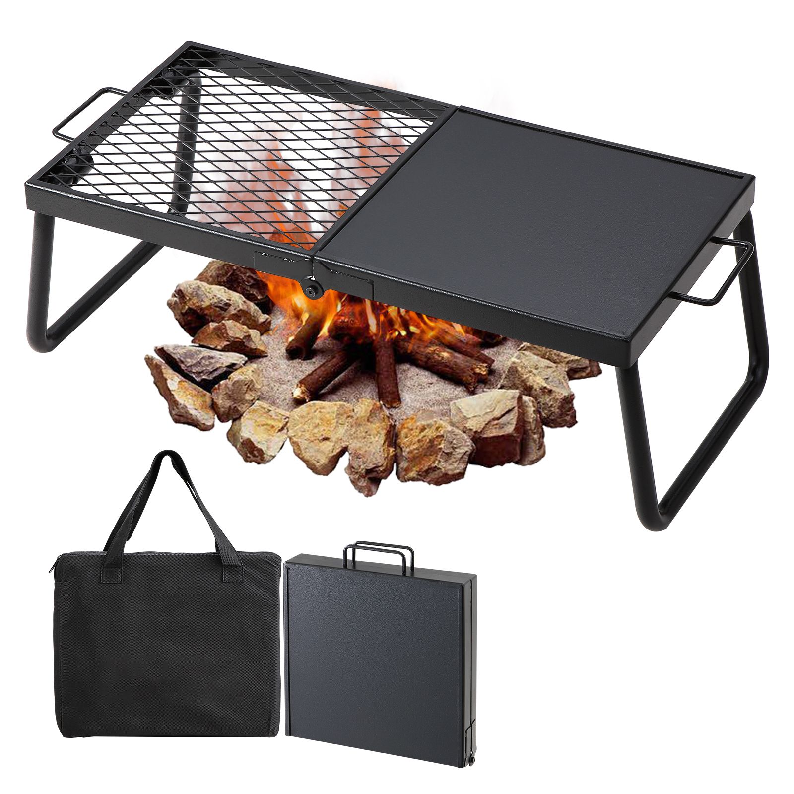 Parrilla Plegable para Fogatas - Camping Cooking Equipment Bag reseña y precio
