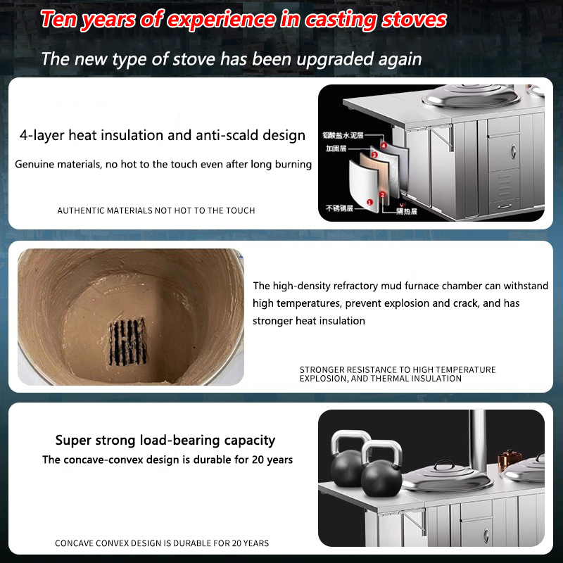 Estufa de Leña de Acero Inoxid - Camping Cooking Wood Stove reseña y precio
