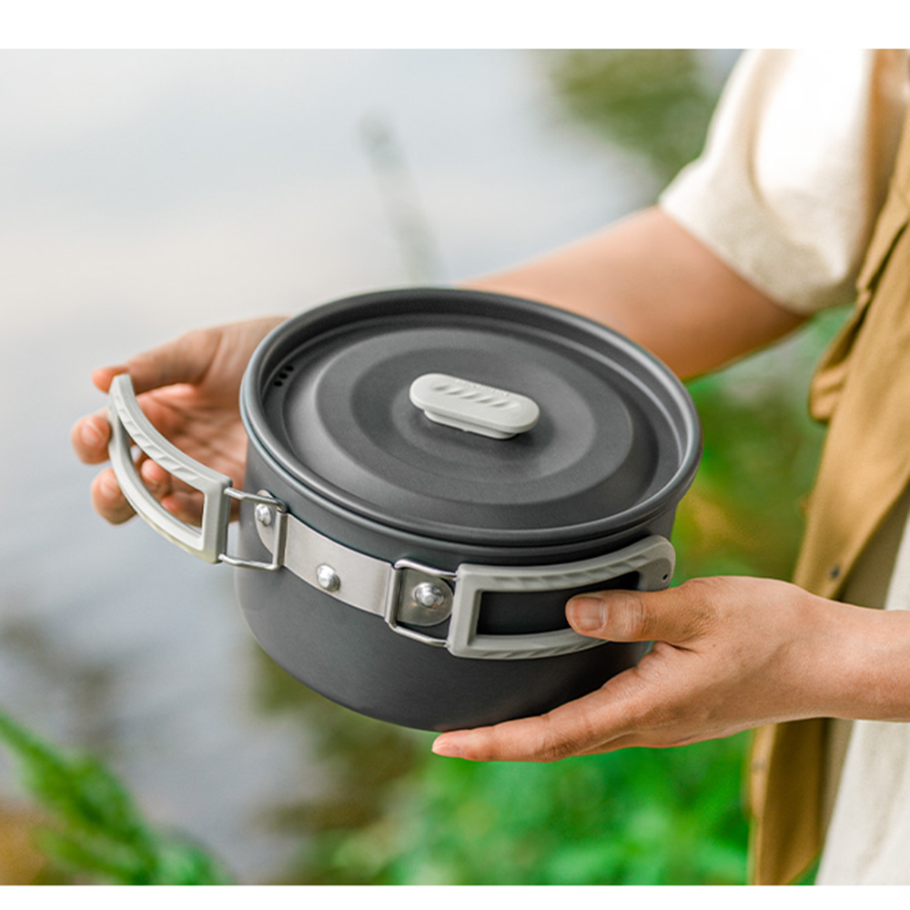 Naturehike-Juego de ollas al a - Camping Outdoor Cooking Set reseña y precio