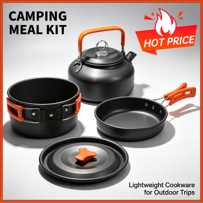Juego de cocina para acampar,  - Camping Cooking Ware Set reseña y precio