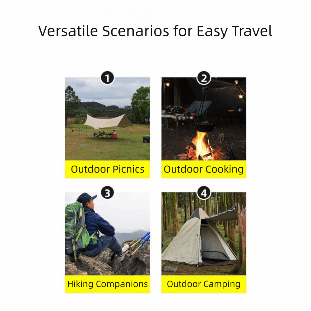 Trípode Portátil para Camping, - Camping Cooking Pot Tripod reseña y precio